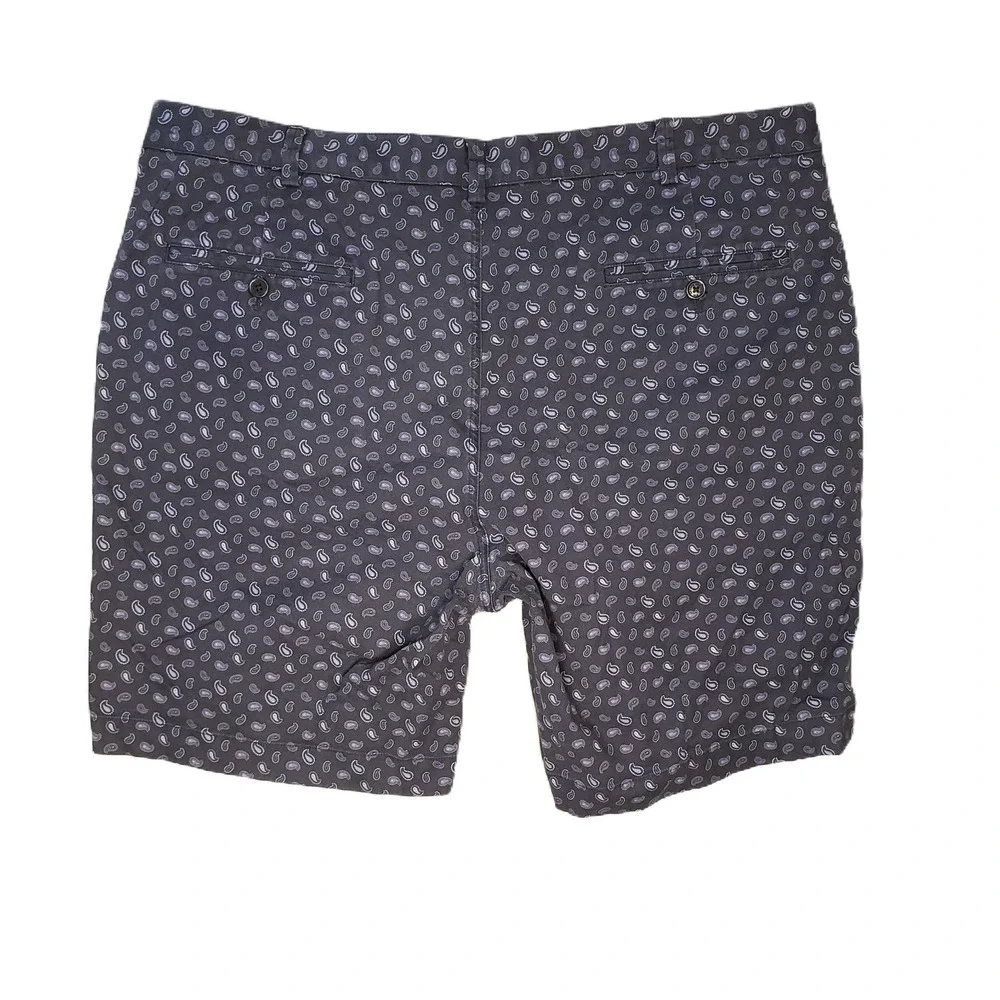 Brooks Brothers‎ Bermuda Shorts Mens W40 Navy Paisley Cotton Stretch Chino Golf